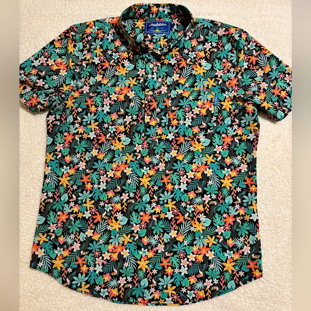 Men’s Chubbies Floral Large Popover Polo